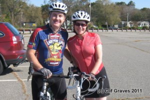 Bob and Kate, ready to ride
