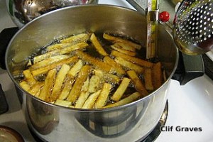 Frying fries
