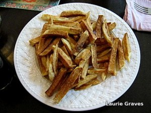 A plate of fries