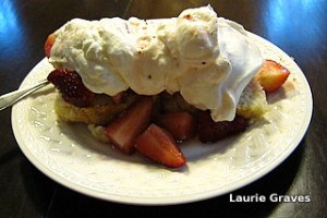 Strawberry shortcake for dessert