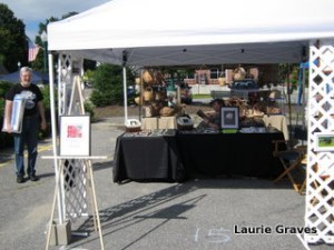 Clif setting up at the fair