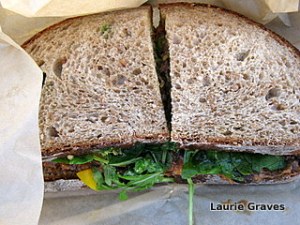 That black bean sandwich!