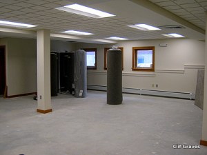 The spacious new events room