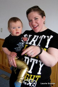 Piper with her auntie