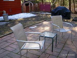 April 15, still a little bit of snow